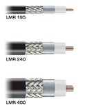 Cable coaxial de baja pérdida equivalente al tipo LMR240 - 20 pies - SMA macho - TNC hembra
