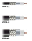Cable coaxial de baja pérdida equivalente al tipo LMR240 - 30 pies - TNC hembra - RP TNC macho