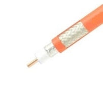 PTW240P-020-RTM-SSM: Plenum Rated, Orange, LMR240 Type Equivalent Low Loss Coax Cable - 20 Feet - RP TNC Male to SMA Male