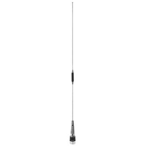 MWU4063S: PCTEL / Maxrad Chrome VHF and UHF Wide Band Antenna - 406-470 MHz - 3 dB - Spring Included - No Tune