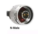 PT058010-SNM-SSM: RFMAX  Black RG58U Type Coaxial Cable 10 FT with Standard SMA Male and Standard N Male Connectors