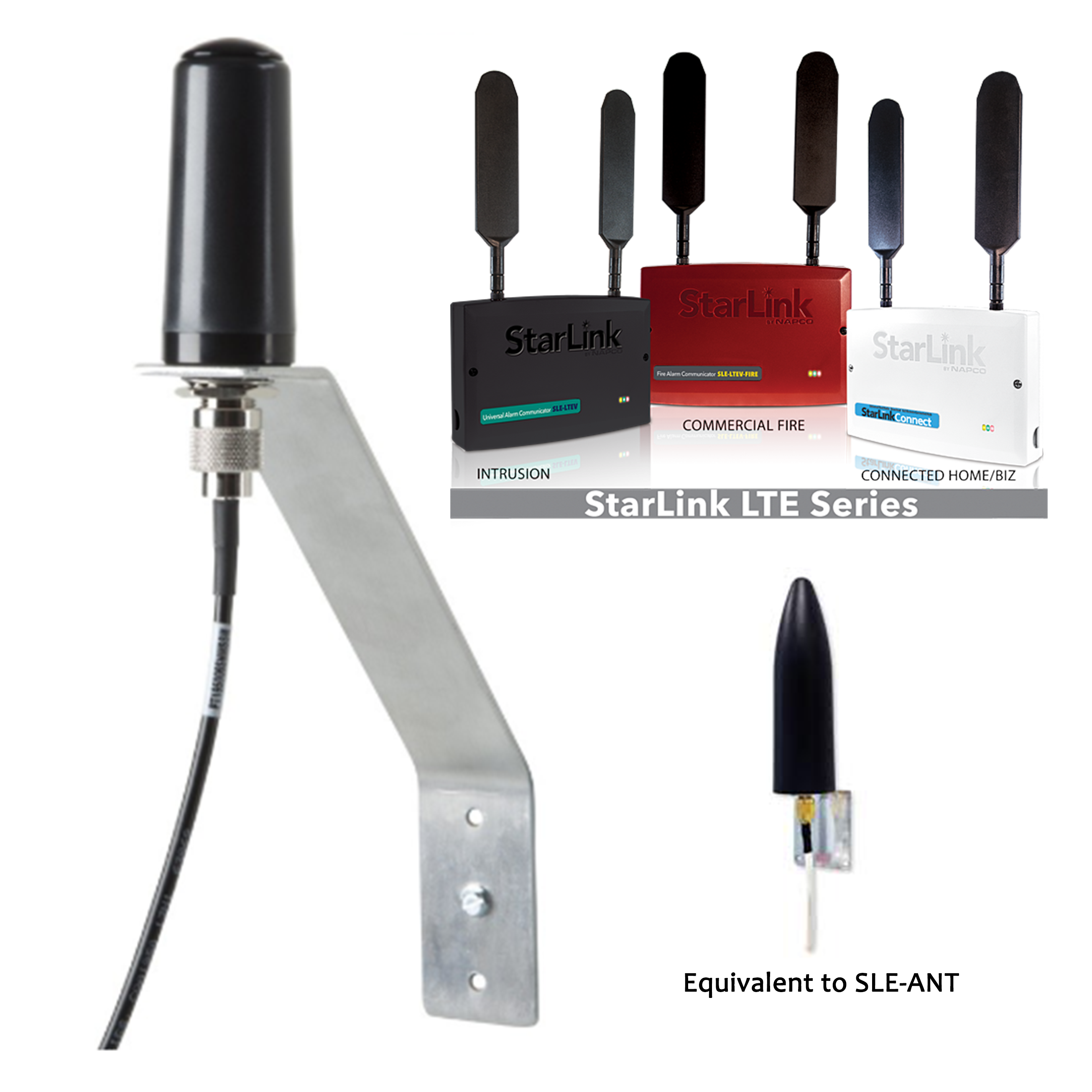 Antenna Extension Kit 75 ft for Napco StarLink Alarm Communicators, GSM, 3G/4G-LTE- Equivalent to SLE-ANTEXT75 | NAPCO-ANT-75