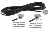 NMOKHFMIDUD: Montaje medio de alta frecuencia NMO .761 - 17 pies UD (RG-58U Dual Shield) - Sin conector