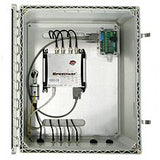 Caja resistente a la intemperie precableada de 20x16x8 pulgadas para lectores RFID de 4 puertos