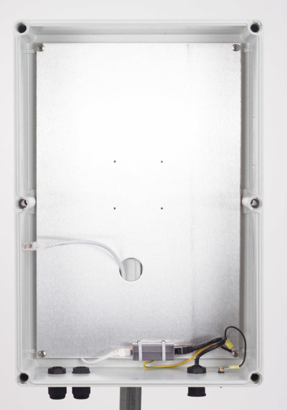 White Polycarbonate enclosure for Impinj xSpan - 22 x 10 x 5 inches | PCE22105-00W-X1