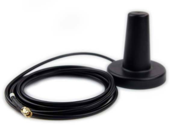 Magnetic Mount Wi-Fi Disguise Antenna (2.4 / 5 GHz) with 10 ft Cable & RPSMA Male Connectors | RSGB-W-MM-10RSM