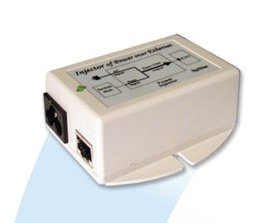 POE-48i: Fuente de alimentación POE/entrada de inserción 90-264 VCA. Salida 48 VCC a 0,35 A 16,8 W. Protección contra rayos/sobretensiones en pares Ethernet