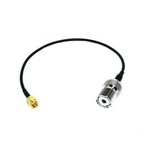 PT058-10i-SSM-SUF: RG-58 10 Inch cable with SMA-Male and UHF-Female connectors (Equivalent to Part# SO-239)