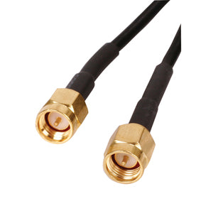 PT24F-010-SSM-SSM: Cable coaxial tipo flexible 240 de 50 ohmios (negro) de 10 pies con conectores SMA macho a SMA macho