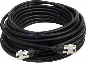 Cable coaxial de baja pérdida equivalente tipo LMR400 - 125 pies - RP TNC macho - TNC macho