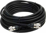 Cable coaxial de baja pérdida equivalente tipo LMR400 - 25 pies - TNC hembra - TNC hembra