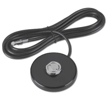NMOMMR200RPSMA: NMO 3.5 inch Round Magnetic Mount - 12 foot LMR200 - RP SMA
