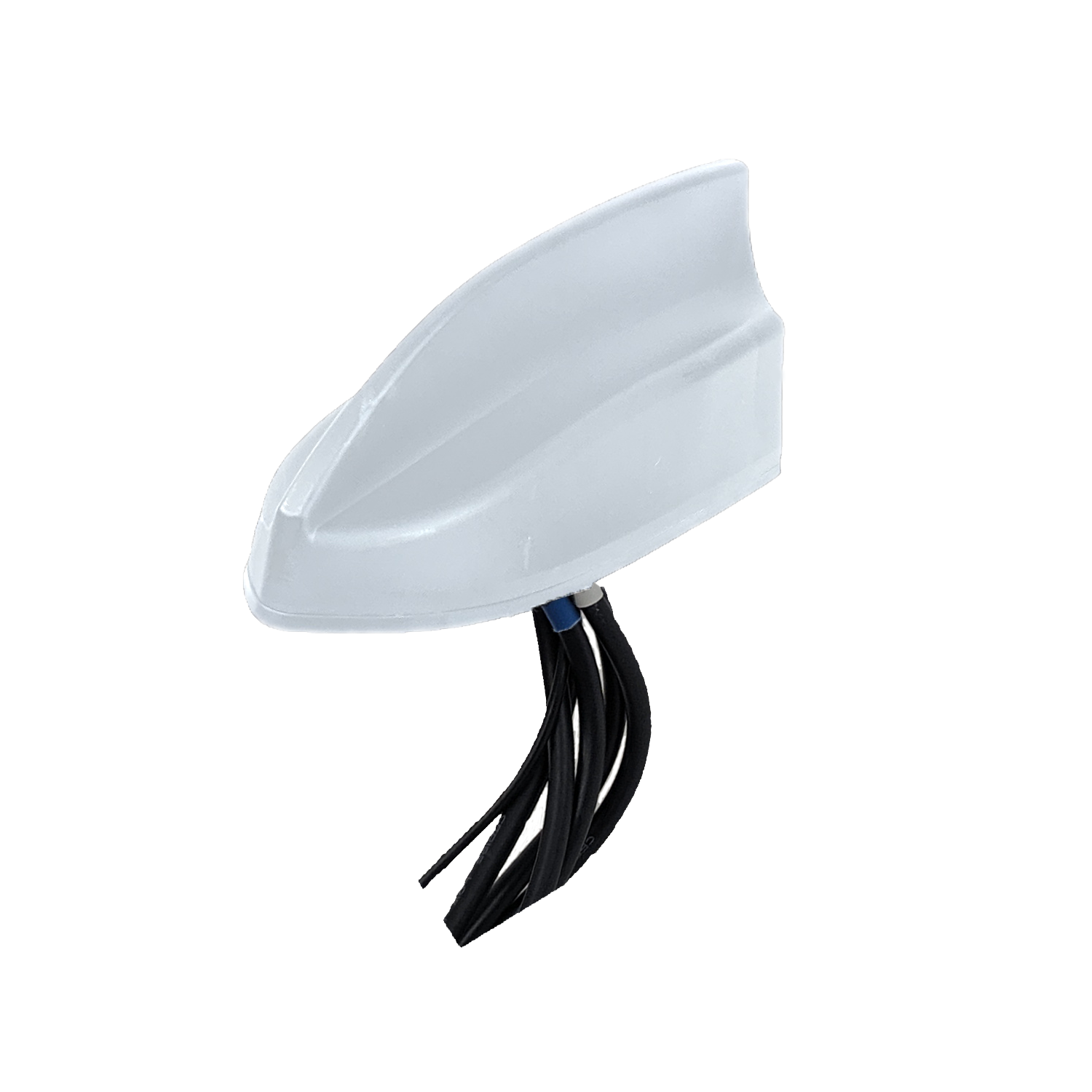 White Shark Fin Antenna with 1x GPS, 2x LTE, 3x WiFi and 3x SMA-Male and 3x RP SMA-Male Connectors | RMXD-G44WWW-15-SSSRRR-W