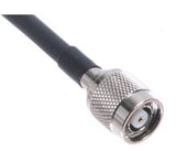 Black LMR240 Type equivalent Low Loss Coax Cable - 24 Feet - RP TNC Male - Right Angle N Male