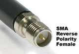 PT400-050-RSF-RSM: 400 Type Cable - RP SMA-Female to RP SMA-Male - 50 Foot