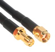 PT058003RSFRSM- Conjunto de cables RG58 con conectores RPSMA hembra y RPSMA macho, 3 pies de largo