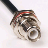 PT195-003-RTFBH-SSM: 3 Feet 195 Type Low loss Cable Assembly with Reverse Polarity TNC-Female BulkHead and SMA-Male Connectors