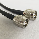Cable equivalente al tipo LMR195: RPTNC-macho a RPTNC-macho - 12 pies