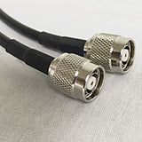 PT195-025-RTM-RTM: 25 Feet  195 Cable Assembly with RP TNC-Male and RP TNC-Male Connectors