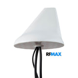 3-in-1 White Adhesive Mount Sharkfin Antenna - GPS+3G/4G/LTE+WiFi  with SMA Male | RSF-AW-G4W-SSS