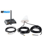 3-in-1 White Adhesive Mount Sharkfin Antenna - GPS+3G/4G/LTE+WiFi  with SMA Male | RSF-AW-G4W-SSS
