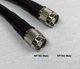 400 Type Low Loss Coax Cable - 30 Feet - RP TNC Male - RP TNC Male