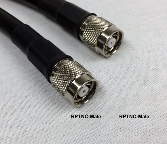 LMR400 Type Equivalent Low Loss Coax Cable - 20 Feet - RP TNC Male - RP TNC Male