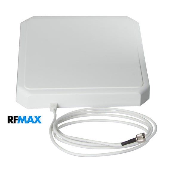 10x10 inch IP54 RHCP Antenna for FCC RFID Readers: Impinj R700 & Zebra FX7500 | RCPR-902-8-RTM-8