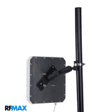 Soporte de 9 pulgadas: montaje en mástil o pared fundido a presión totalmente articulado para antenas de panel RFID de 2 o 4 pernos. | EZM9COMBO