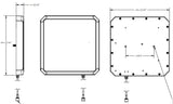 S9028PCRJ96RTN: 10x10 inch RHCP FCC RFID Antenna.