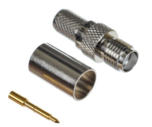Standard SMA Female connector for LMR240, RG-8X and any equivalent cable