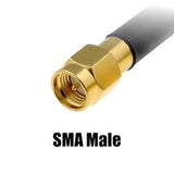 Antena de hoja delgada para módems/pasarelas 4G/LTE de 698-2700 MHz con coaxial RG316 de 3 pies y SMA | RSK-698-SSM-3
