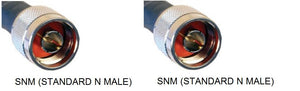 PT195-075-SNM-SNM: Pigtail: 50 ohmios (negro) Cable coaxial tipo equivalente LMR195. 75 pies con N-Macho estándar y N-Macho estándar