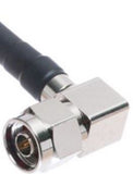 PT195-013-RTM-SNMRA: 195 Cable - RPTNC-Male to Standard N-Male Right Angle- 13 Foot