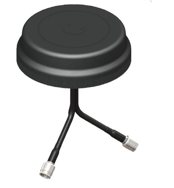 VMD24493RSM-366 5x1.25 Inch Puck Style MIMO Antenna 2.4-2.5 & 4.9-5.85 GHz - RP-SMA-Male