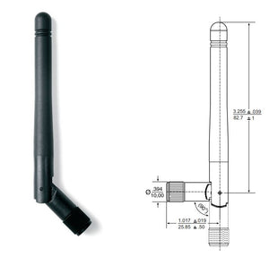 W1010: Dipole Omni directional antenna for 2.4 GHz - 2.5 GHz with 2.0 dBi gain and SMA Male connector.