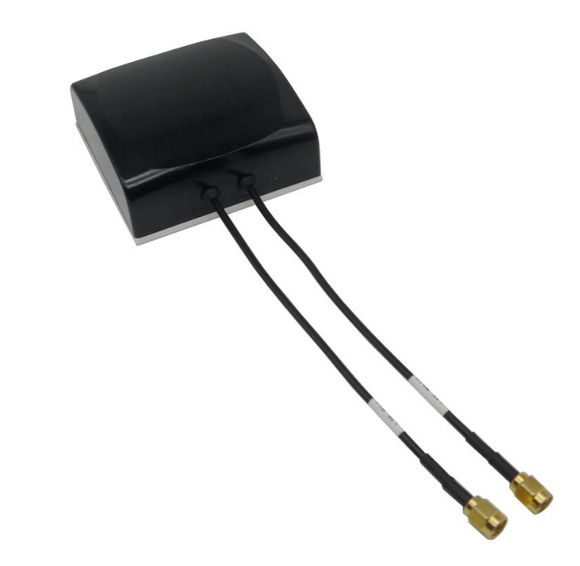 W1919: Antenna, Jaguar, 2Lead, 2xLTE, 698-960MHz/1710-2700MHz, IP67, Adhesive Mounting, MIMO, LTE, Cellular, Main & Diversity,